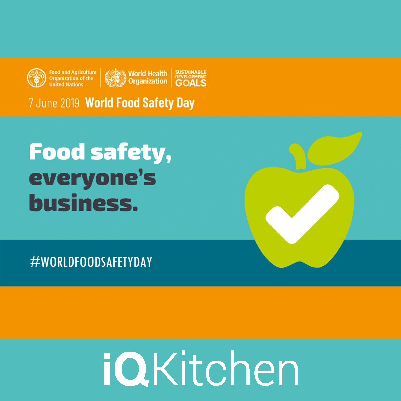 iqkitcheninc's tweet photo. The United Nations has proclaimed today, June 7th as the first ever World Food Safety Day. This year's theme is: Food safety, everyone’s business. iQKitchen is proud to be a part of the food safety industry. Happy WFSD!

#WorldFoodSafetyDay #FoodSafety #HACCP https://t.co/oG8ALkSoNT