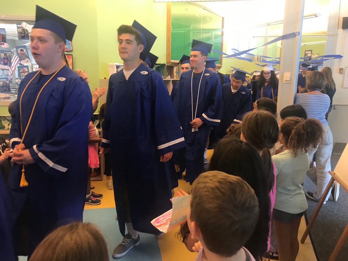 bethshayes's tweet photo. MHS senior walk.  So proud! https://t.co/cCYWURNAl3