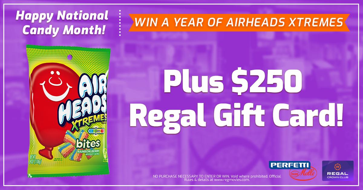 RegalMovies's tweet photo. FOLLOW us and RETWEET with #AirheadsXtremes for a chance to win! 

Rules: https://t.co/2FG5tGDTzY https://t.co/L6rXEV1Eu5