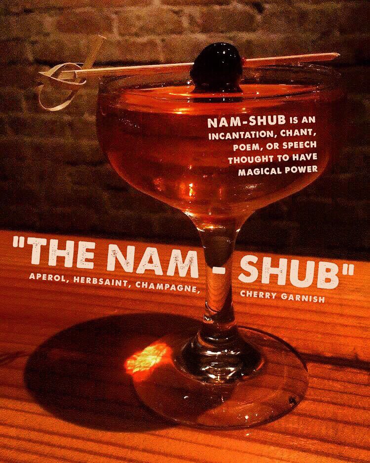 BrazosBookstore's tweet photo. Can you guess which @nealstephenson novel inspired this cocktail?
.
Join us this Sunday, June 9, from 4pm-7pm for a NEAL STEPHENSON INSPIRED HAPPY HOUR at @barMVSC 
.
Enjoy themed cocktails, snacks, a sci-fi film, &amp; meet-n-greet with other Neal Stephenson fans! #fallordodgeinhell https://t.co/WuaB7g6dw2