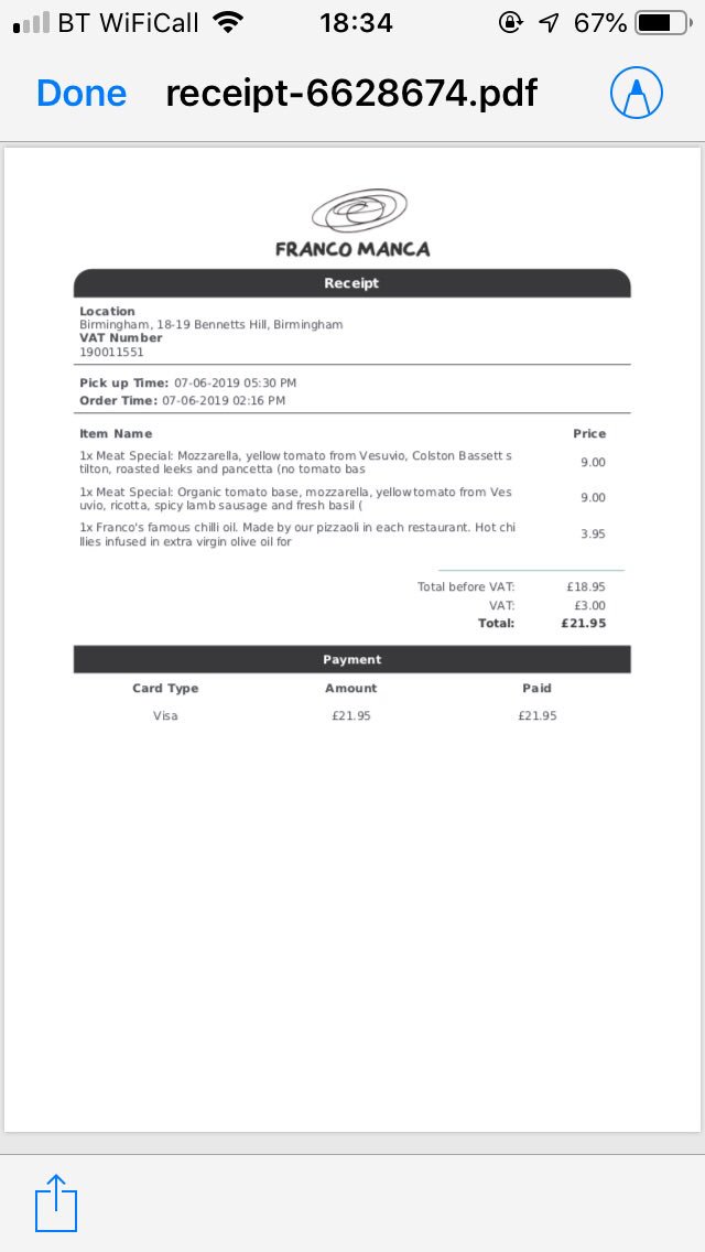rose_treasure's tweet photo. @FrancoMancaPizz collected a pizza from the new Birmingham restaurant this evening to take home and they have got my order completely wrong. Not the best experience! #disappointing #wheresmyricotta https://t.co/jTFGPE6rCY
