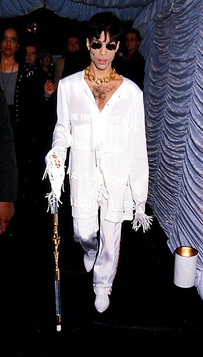 Prince literally looked good every day in every single color. In white.  #PrinceDay