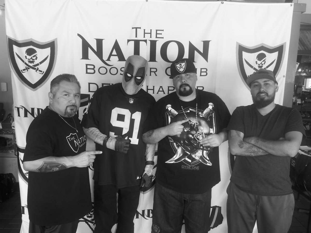 osobear2's tweet photo. #RaiderNation #Raiders #TNBC #THENATION @Raidershark @Johnny_Boy_RN4L @NationDfw @Raidernat78 @DeadpoolRaider #DFWCHAPTER https://t.co/XwolkXoWGr