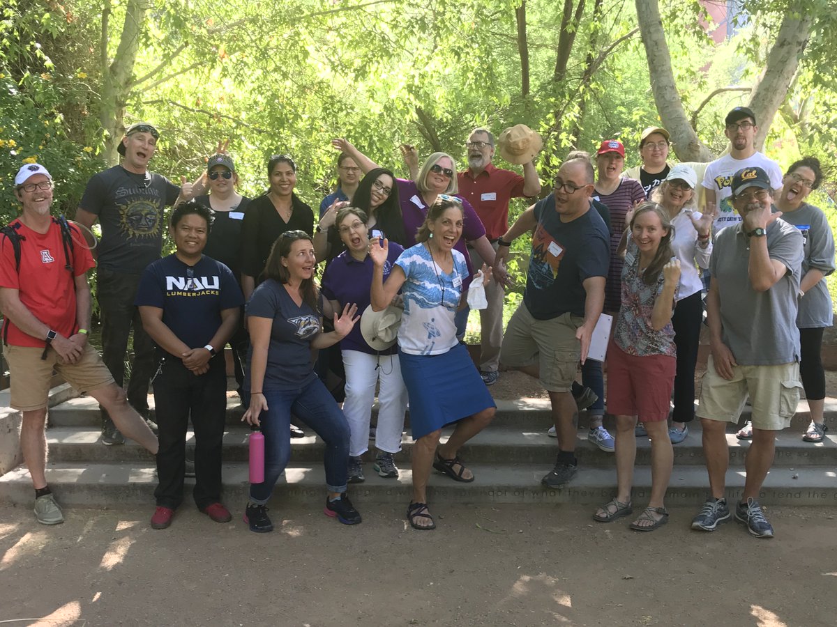 AZProjectWET's tweet photo. Last day of our Tucson #STEM Academy was a SUCCESS!!
โ
Examining Rainwater Harvesting Practices at UA
โ
Visiting @JeanMclainj's Lab to review Water Quality Tests
โ
Designing & Presenting Curriculum Plans
Thank you @TucsonWater @AZWRRC https://t.co/6sXt7XMFf8