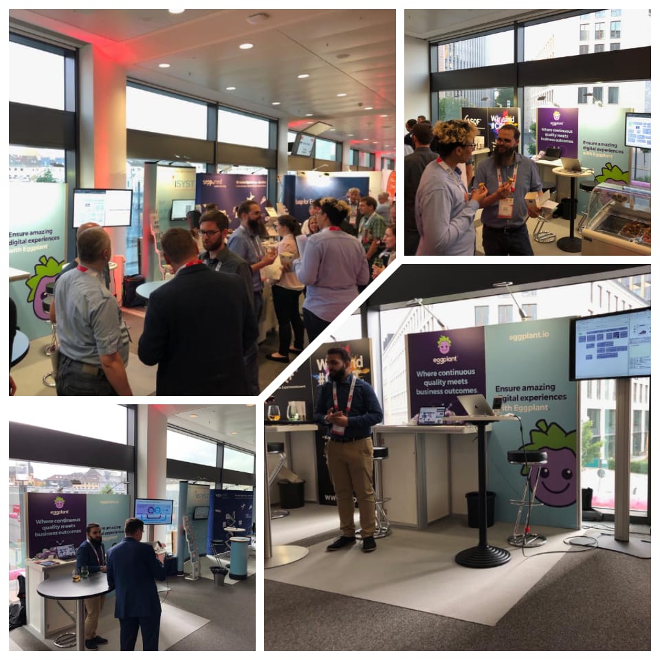 mikebuttrum's tweet image. We had a great time chatting with attendees at #GermanTesting day. Thank you for stopping by the Eggplant booth. We&apos;re excited to come back next year for more! #Frankfurt #SoftwareTesting