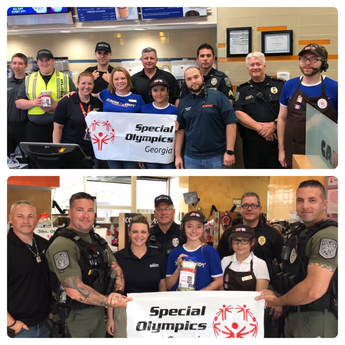 THANK YOU! to all who came out to support #Copsondonutshops benefiting Special Olympics-Georgia. Together, we raised over $3,400!