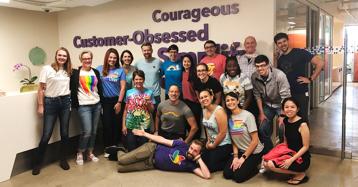 Quickbase's tweet photo. Celebrating for #lgbtq community today and everyday! ππ #lgbtqpride #LGBTQpridemonth #loveislove #diversityandinclusion #quickbaselife https://t.co/GLk02FE4BH