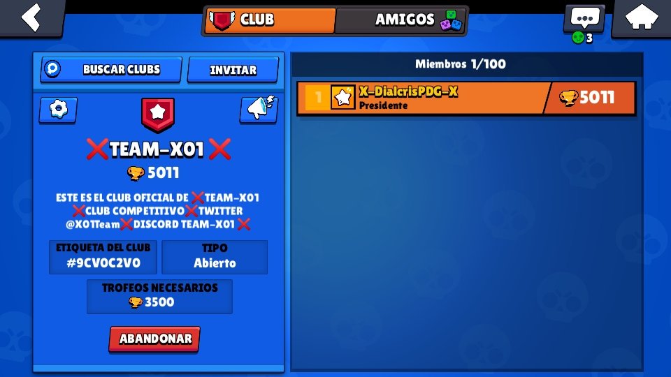 X01Team's tweet photo. Ya se pueden unir al club de TEAM-X01 se necesitan 3500 copas para entrar Unete para que el club mejore solo UNETE!!!!
@AyudaJugador 
@a_jugador 
@AyudaseSports2 
@DarkfightGT_ 
@Promo_eSport https://t.co/ttU2sMLJyh