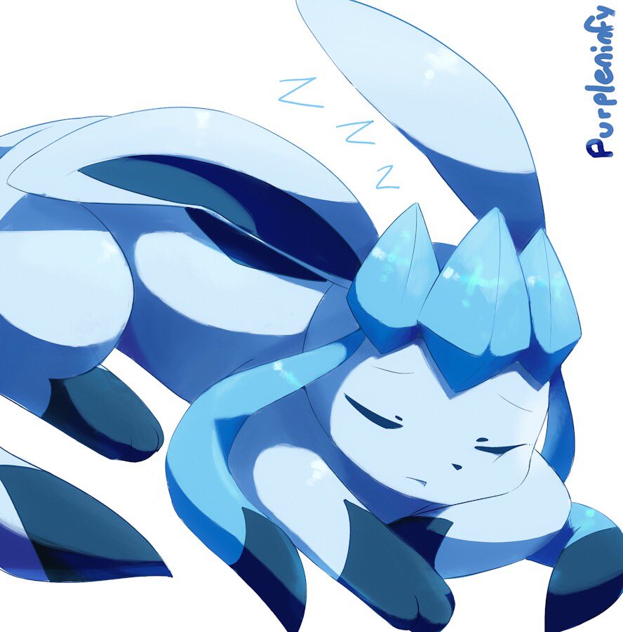sleeping glaceon