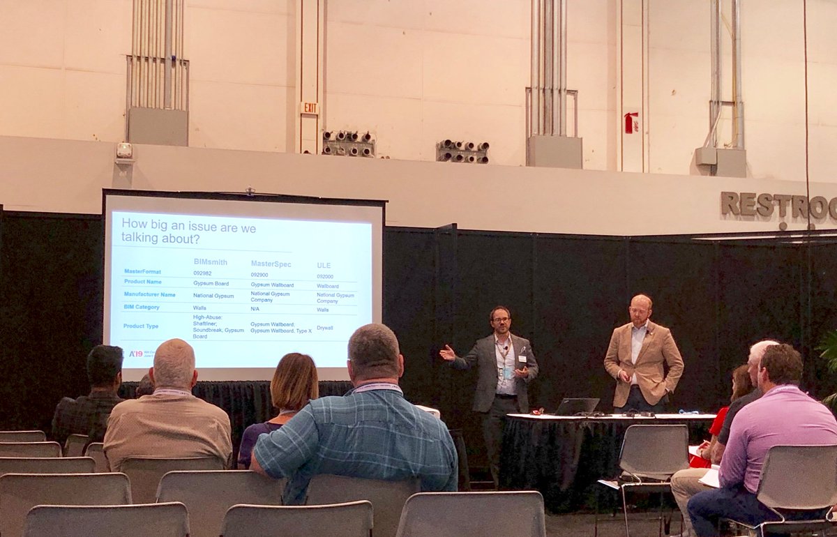Today @ #A19CON - Do you have dreams of your BIM &amp; Spec content operating in sync within an ecosystem that allows for data interoperability? Taking the stage with <a href="/thebimsmith/">BIMsmith</a> to talk about how we are making this dream a reality! #Spec2BIM #partners