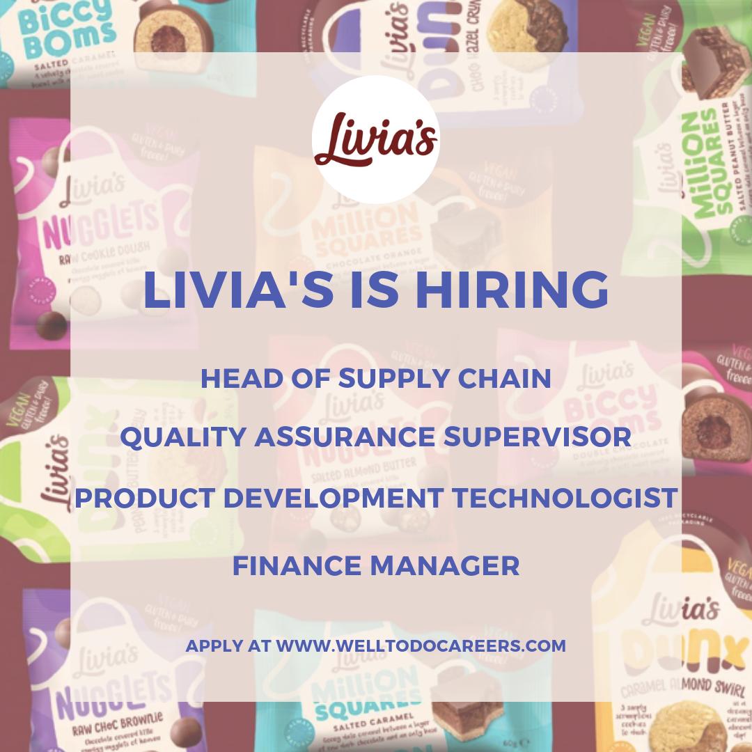 welltodoglobal's tweet photo. Ready to transition your career into the wellness industry? Livia's the fast growing vegan, gluten &amp; dairy free food brand has 4 new job roles available. Learn about the brand &amp; apply directly on Welltodo Careers here https://t.co/Q1ldMcVhuX #jobs #dreamjob #wellness #wellnessjob https://t.co/bePdws0lkc
