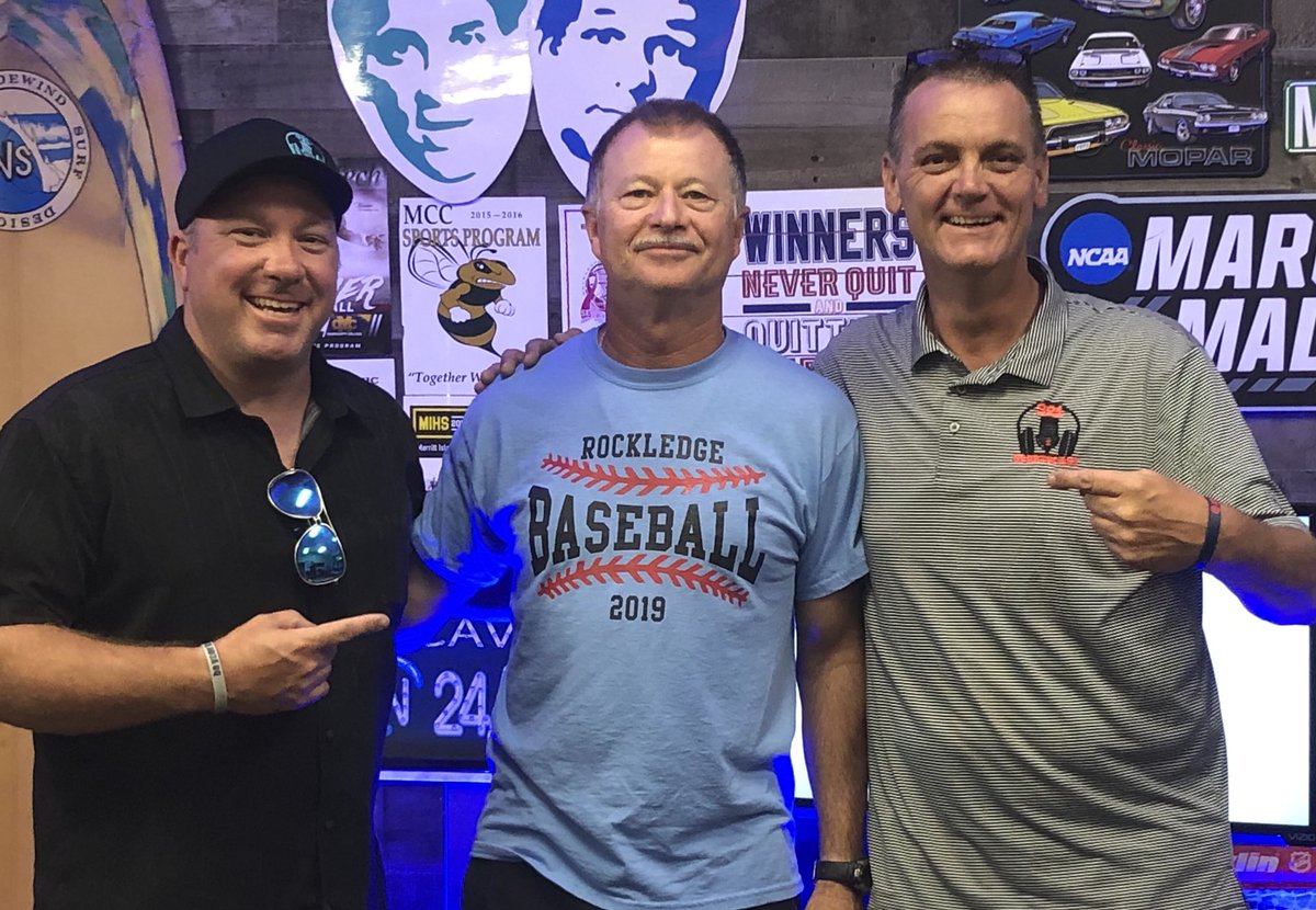 321sportscast's tweet photo. Great way to start a #Friday in the #321SportsCast Studio as @rockledgehigh AD and #RockledgeBaseball Manager Greg Clayborne cane in for a #CoachesCorner one-on-one... #TheRock https://t.co/FwNPwnanrz