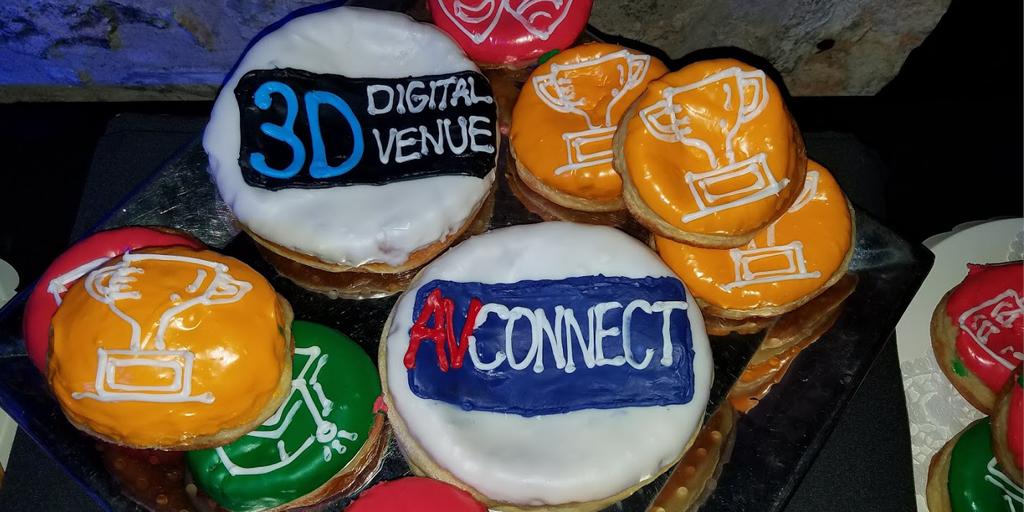 AudienceView's tweet photo. ๐ฉ It's #NationalDonutDay! We're throwing it back to our #AVConnect 2018 party which featured donuts with the @3DDigitalVenue logo on it. https://t.co/3S6MzdhpQb