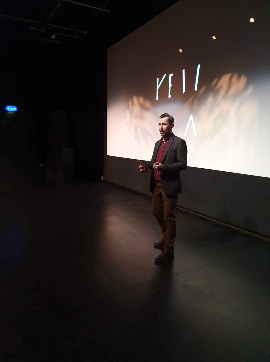 EngIrlDonegal's tweet photo. Our immediate past chair @kevin__harley closes this seasons events and kicks off our evening in @CulturalCentre with our screening of “An Engineer Imagines”, an homage to Peter Rice, the greatest Engineer of the later 20th century. https://t.co/fIcrDNXJED