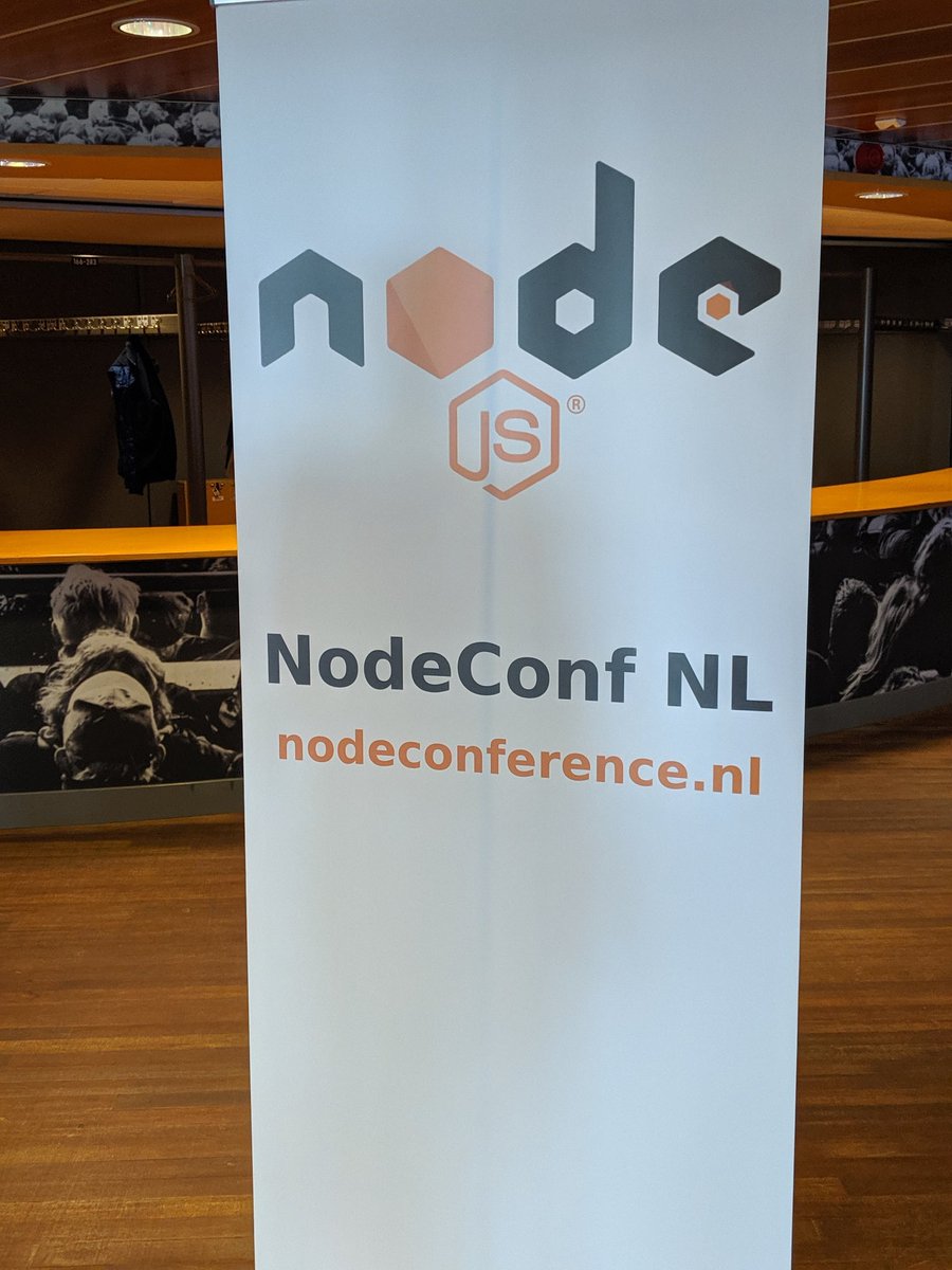 mschilling's tweet photo. Today, @Arwinstrating and I where representing @Move4Mobile at NodeConf NL. A full day off interesting Node.js talks #nodeconfnl https://t.co/xhKpperptB