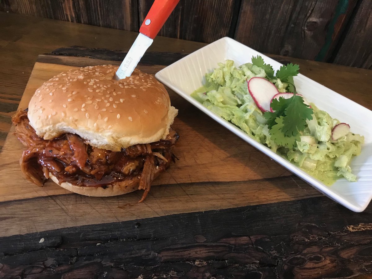 ChefPamFanjoy's tweet photo. Getting ready for #erinribfest tomorrow so might as well smoke some chicken for our Caesar salad and a little applewood pulled pork too #dinnerfeatures #fanjoy #hillsburgh https://t.co/4qJ6JtQiDA