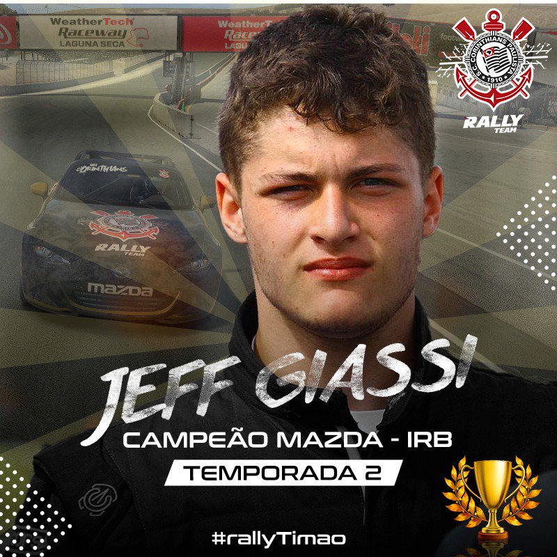 rallytimao's tweet photo. PARABÉNS CAMPEÃO! 🏆
Parabéns Jeff pela conquista da Temporada 2 do IRB eSports 2019 na categoria Global Mazda MX5. Nós da Corinthians Rally Team estamos muito orgulhosos!
#Corinthians #VaiCorinthians #RallyTimao #AceleraTimao #simRacing #AutomobilismoVirtual #eSports #iRBe https://t.co/VAvgK1DNAi