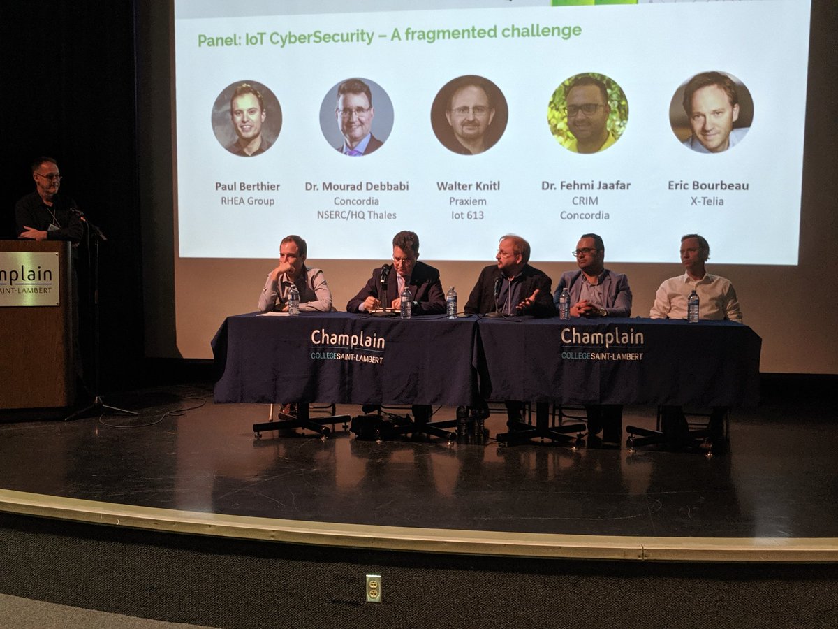 IoT613's tweet photo. Our Chief Business Development Officer, @waltofk, discussing #CyberSecurity in #IoT at #ITConnect19. @praxiem https://t.co/T41Q96n0U1