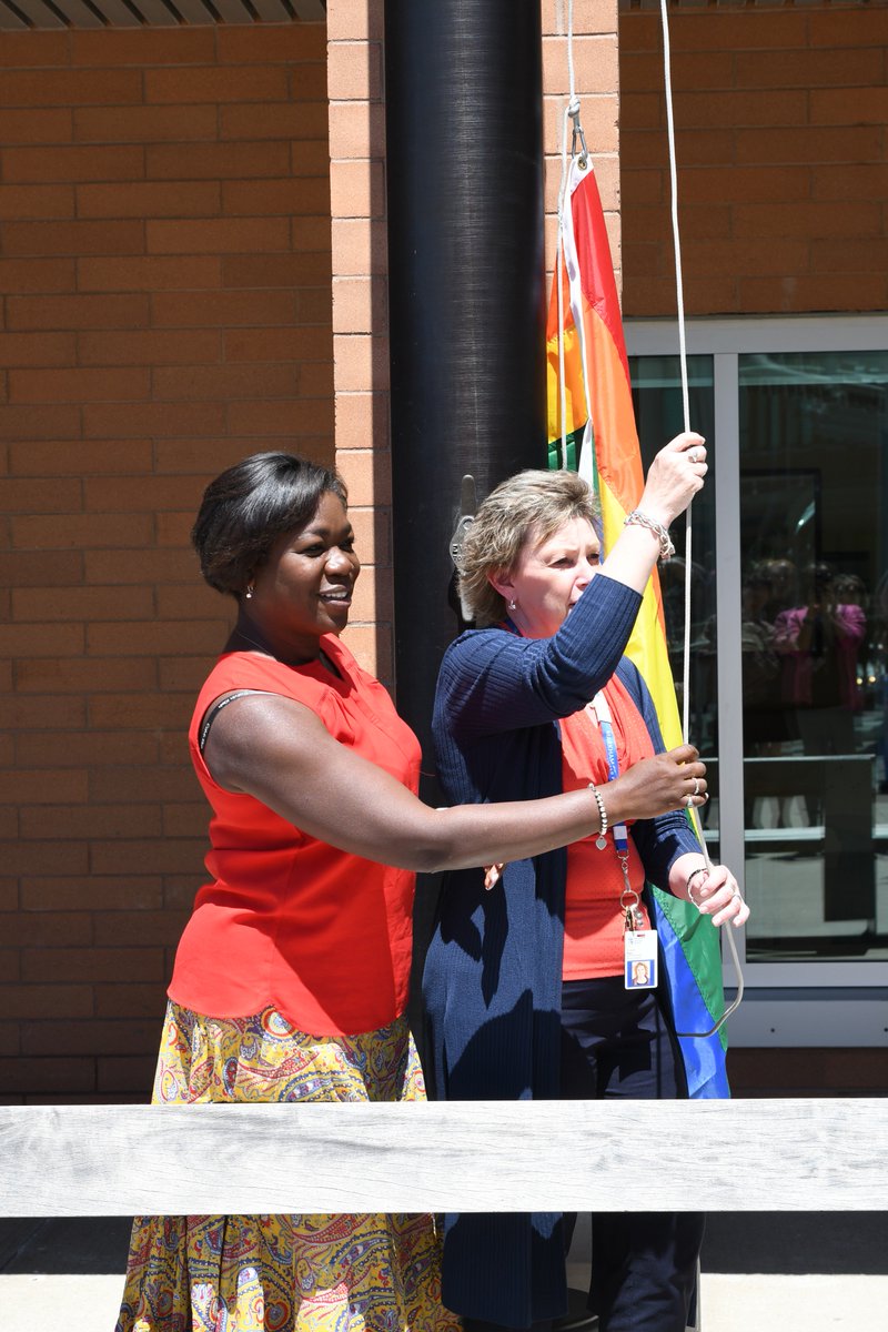 OakValleyHealth's tweet photo. Happy #Pride month! We were excited to raise the Pride flag at both our Markham and Uxbridge sites today.

#PrideMonth https://t.co/jkgNOlonpp
