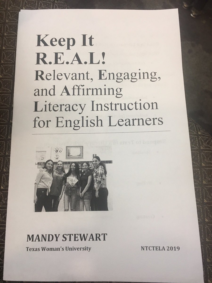 MrsKingRES's tweet photo. Keeping it REAL @NTCTELA #NTCTELA2019 @MrsStanfordRES @lisagage87 @MrsAbshierRES @KellyNorwood18 @MrsBoydTweets #CelebrateKISD #KellerLiteracy https://t.co/XmDHlEwxNS