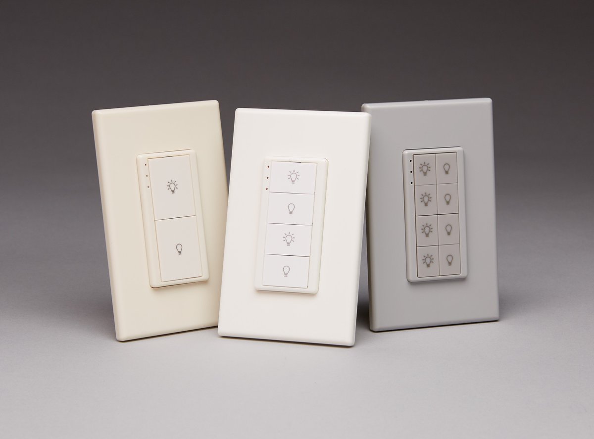 EchoflexInc's tweet photo. Our new Multi-Button Interface offers crisp tactile feedback, single fixture or multiple zone control, in a wireless one-gang form factor, for control anywhere you want it. Check out more at the link! https://t.co/J2StrJOgxu https://t.co/96Icb8A94P
