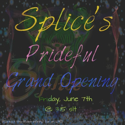 RizeSL's tweet image. A new business has just finished remodeling and popped up across the way from Rize's Club Ascension. Let's show Splice some love and support by attending their Grand Opening and Runway Show in honor of Pride Month. Event starts at 3:15pm (slt) today, Friday June 7th!