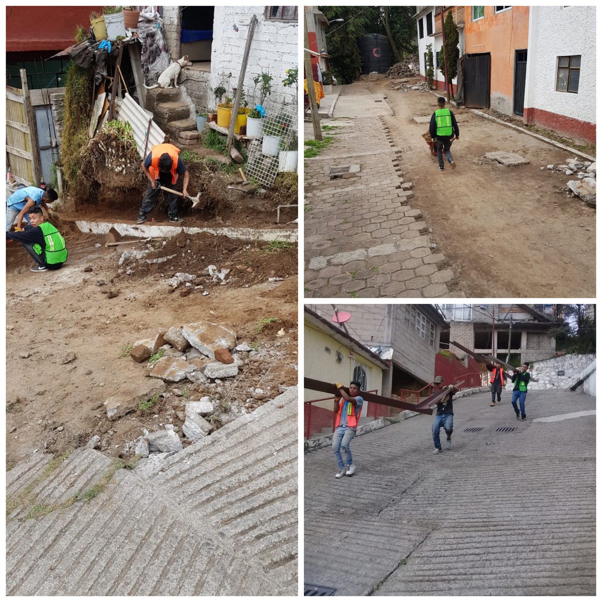 Trabajos en la colonia Primero de Mayo, #Cuajimalpa, se cambiará el adoquin por concreto hidráulico, el proyecto es el ganador del Presupuesto Participativo 2019. <a href="/DGODU1/">D.G.O.D.U Cuajimalpa</a>