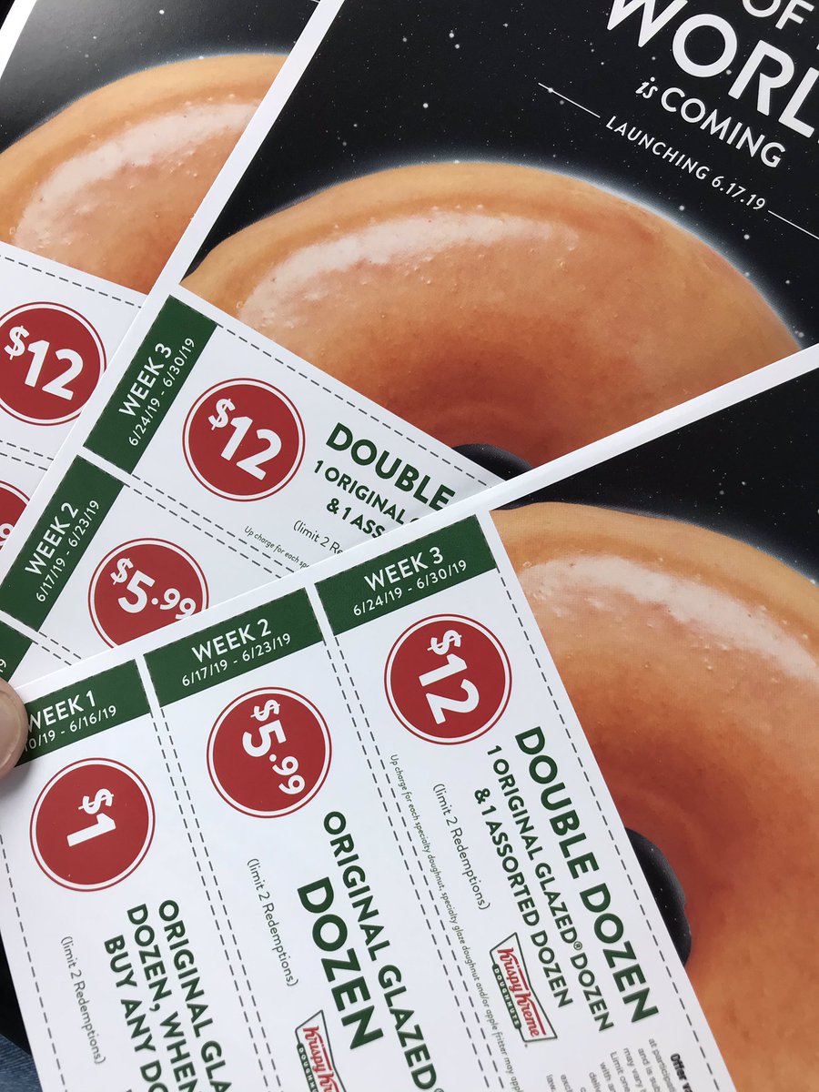 CoachHubbyProbz's tweet photo. @patchbelcher @CBramlett44 Just did my part, and got a bunch of great coupons and won 2 bets from nonbelievers who said I couldn’t go to Krispy Kreme and get just one doughnut! #raspberryfilled https://t.co/PSB30oapJl
