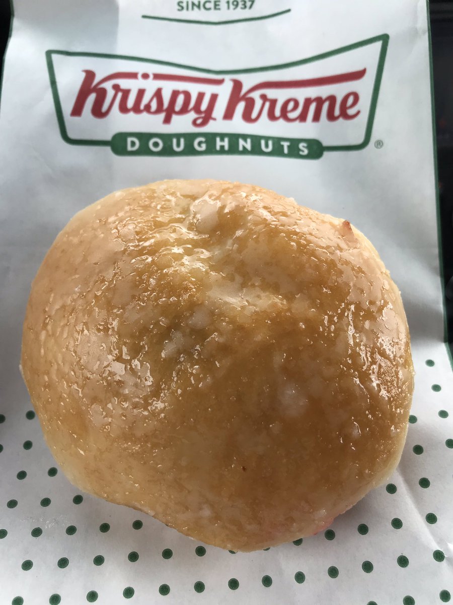 CoachHubbyProbz's tweet photo. @patchbelcher @CBramlett44 Just did my part, and got a bunch of great coupons and won 2 bets from nonbelievers who said I couldn’t go to Krispy Kreme and get just one doughnut! #raspberryfilled https://t.co/PSB30oapJl