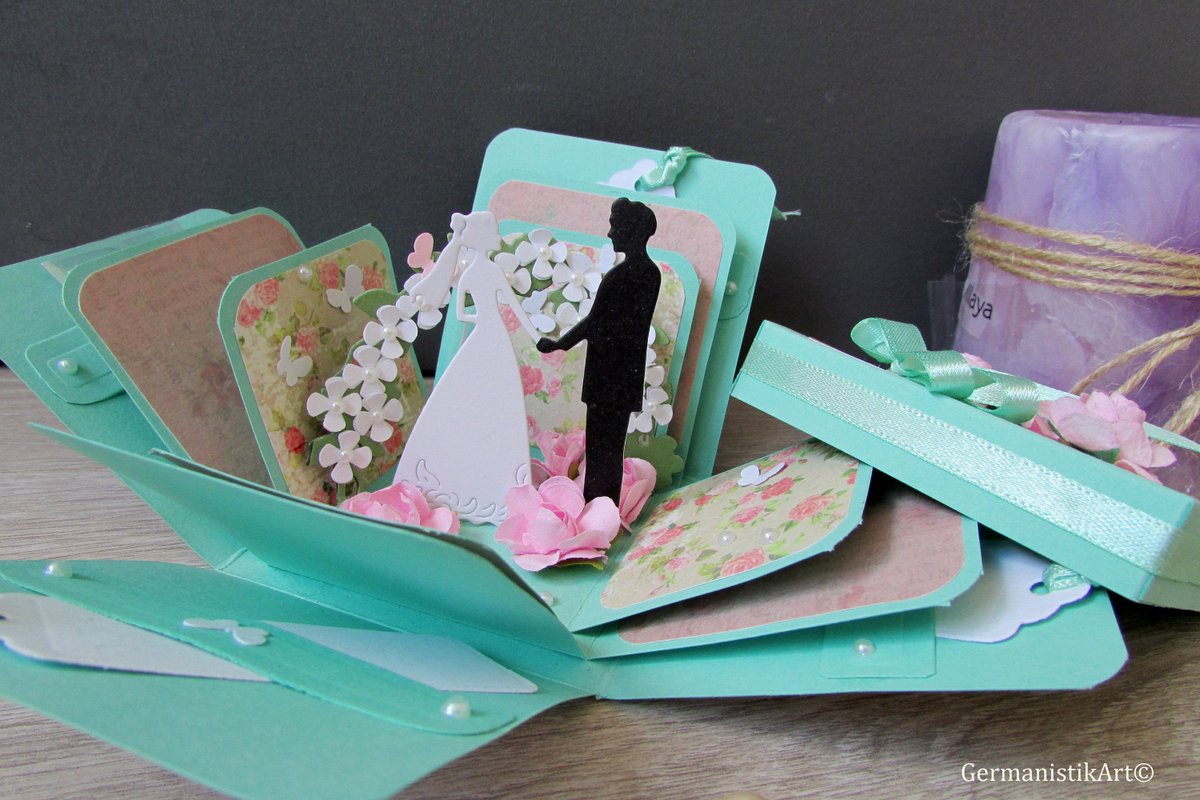 GermanistikArt's tweet photo. Excited to share the latest addition to my #etsy shop: 3D Turquoise wedding card in a Box https://t.co/C0p96CQvoS #papergoods #green #wedding #pink #giftbox #greetingcard #explodingbox #3dcard #weddingcard https://t.co/2rnaEgtCEs