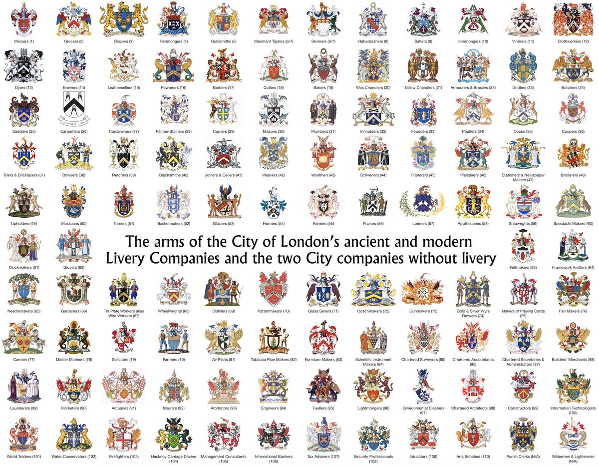 Just one of these 112 coats of arms has never been lawfully granted by or registered with HM College of Arms. Can anyone guess which it is?