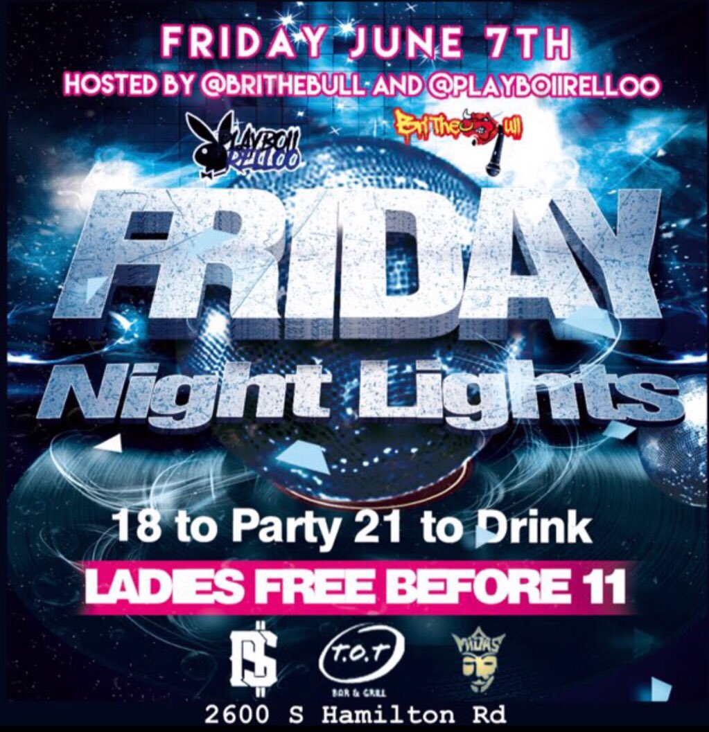 DJMidas_'s tweet photo. Tonight’s Lineup! #DJMidas
1st Stop: #PopTheTrunk
2nd Stop: #Bobchella
3rd Stop: #FridayNightLights
4th Stop: #FlyOutFridays https://t.co/Dh3pEjUoK8