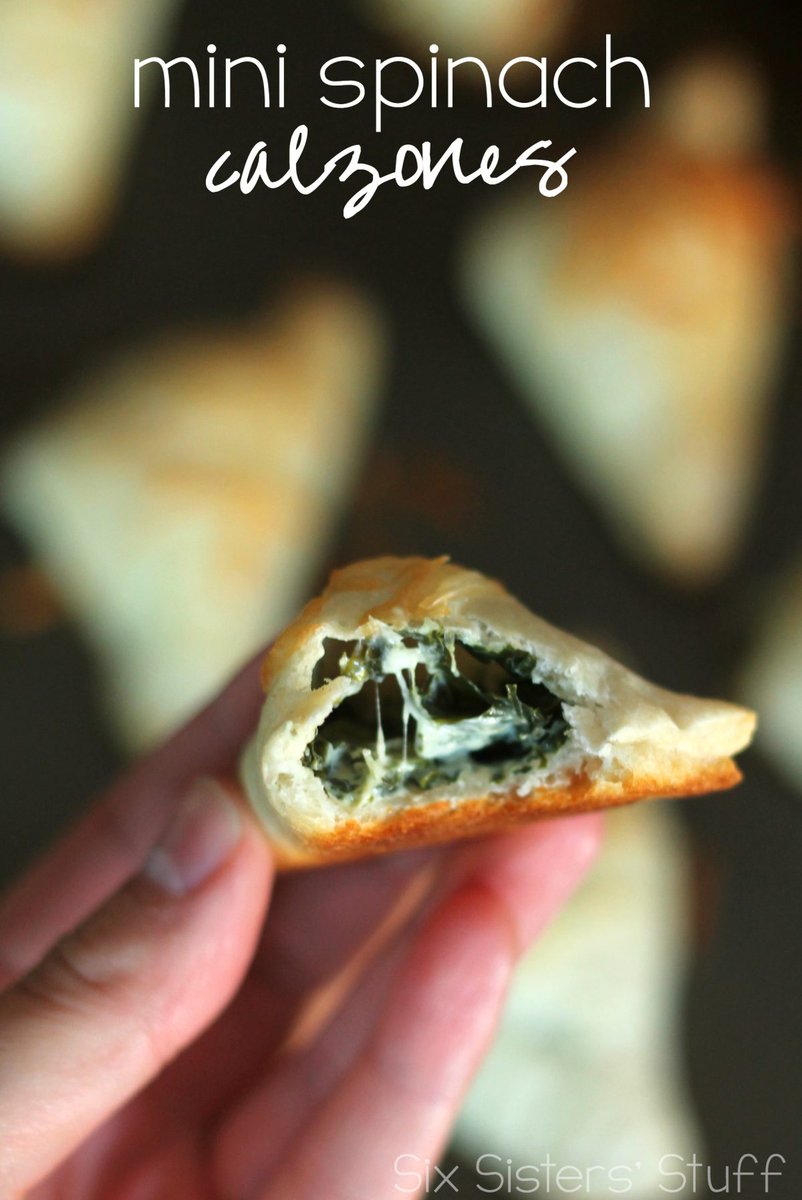 SixSistersStuff's tweet photo. These mini spinach calzones are easy to make and so tasty! Even my picky eaters devoured every spinach-y (is that a word?!) bite!
https://t.co/dnqPzZ6atW #sixsistersstuff #minicalzones #spinachcalzone #pickyeaterapproved https://t.co/PYkp0wkY4v