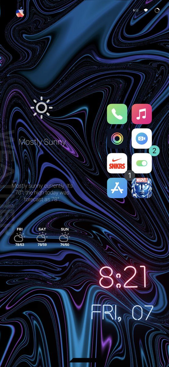 Trav_DaGreat's tweet image. added those new wallpapers that Apple was showing at this years WWDC #iostheme #Jailbreak still WIP