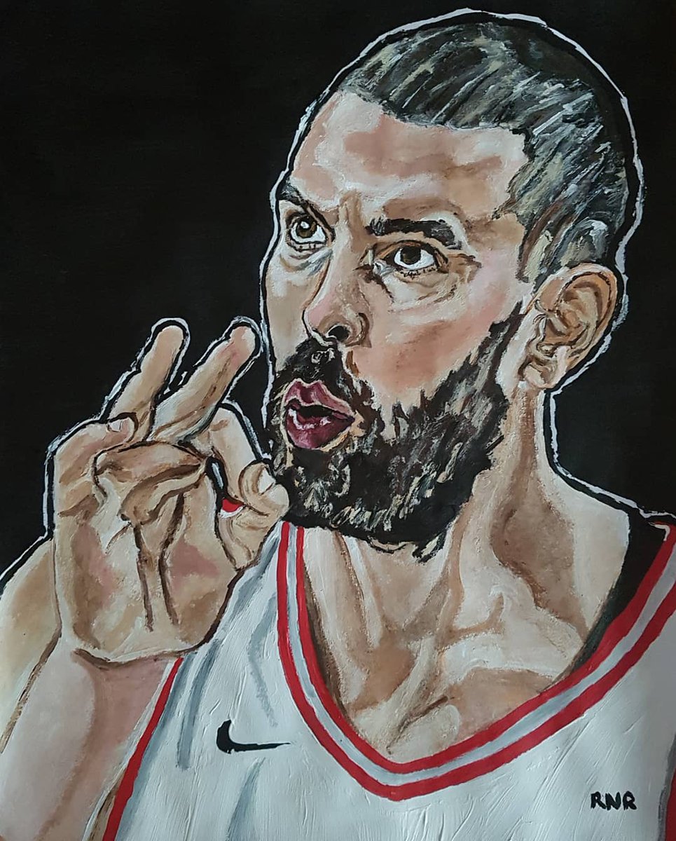 RachelNatalie33's tweet photo. Next, for #Game4...
#acrylicpainting of the @Raptors #MarcGasol @MarcGasol
#RachelNatalieArt #artist #montrealartist #torontoartist #art #portraitart #basketballart #basketball #torontoraptors #raptors #nbaplayoffs2019 #easternconferencechamps #rantheeast #wethenorth #customart https://t.co/ZQBsS7mwMB