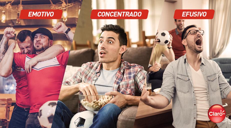 ClaroPeru's tweet photo. No importa cómo: cuando juega la bicolor SIEMPRE tenemos que alentarla. 🇵🇪⚽ Cuéntanos, ¿cuál de estos hinchas serás más tarde en el #PerúVsColombia? #ClaroQueVolvimos https://t.co/vikR87Ldyw