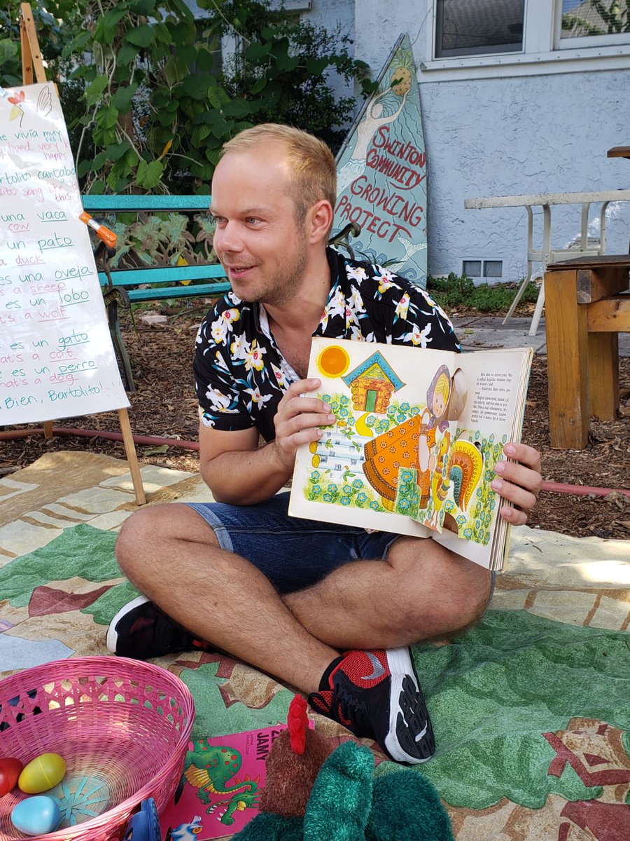 MariuszEDU's tweet photo. THANK YOU @MFernandaPineda for invite to read #childrensbooks in #Polish for #GlobalStoryTime, an awesome grassroots #bilingualed initiative held @citydelraybeach's Swinton Community Growing Project!
https://t.co/Z3aV63aLMS
#edchat #EarlyChildhood #natureplay #RightToBeDifferent https://t.co/uZgCh8BlrW