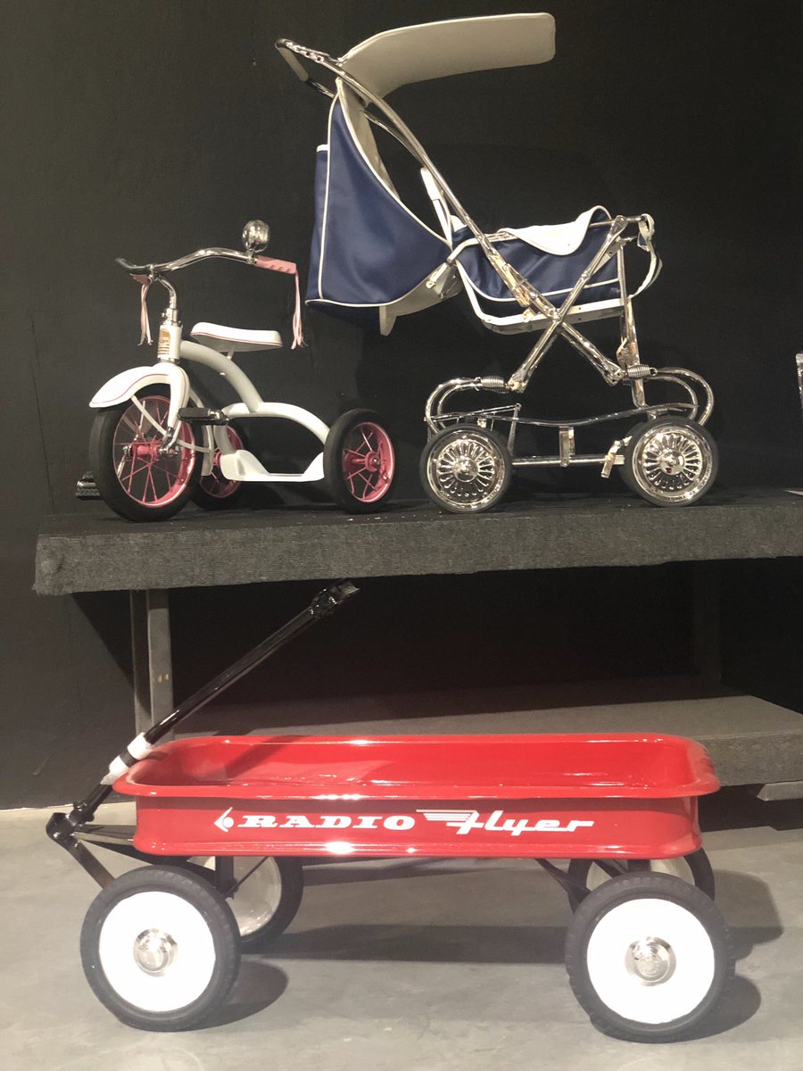 Which one did you have as a kid? #ricksrestorations #restored #vintage #radioflyerwagon #LloydStroller #colsontricycle