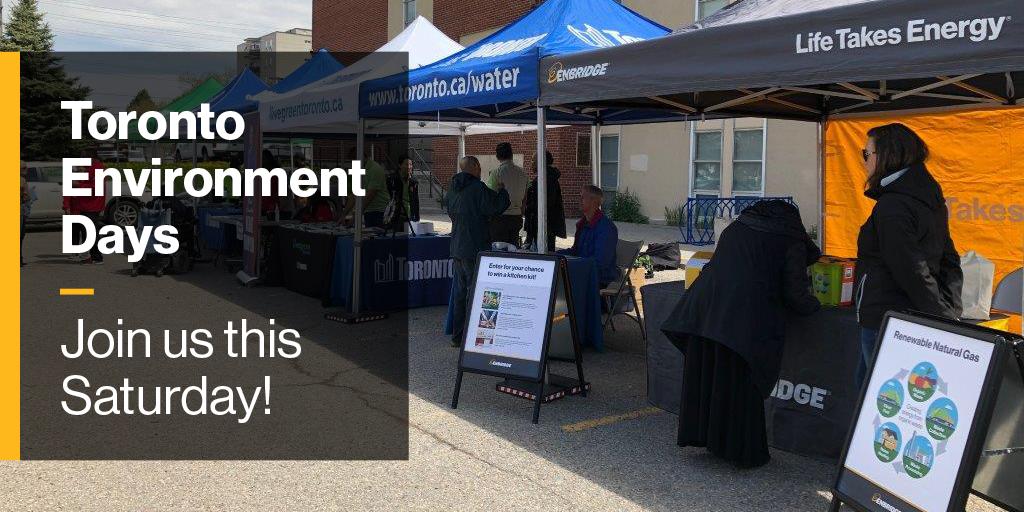 enbridgegas's tweet photo. Missed our last community #EnvironmentDaysTO event? Join us at our next event to learn how we and the @cityoftoronto will create clean #NatGas (#RNG) from curbside organics. This Saturday (10 a.m. - 2 p.m.) at the Birchmount Community Centre with councillor @CllrCrawford https://t.co/29UIfcBNEM