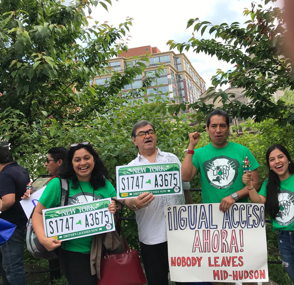 TNYC2's tweet photo. Ready to rock in Yonkers and send a message to @AndreaSCousins that we can’t wait! #PassGreenlightNow @GreenLightNYDT @thenyic https://t.co/Wzqo4gSLm5
