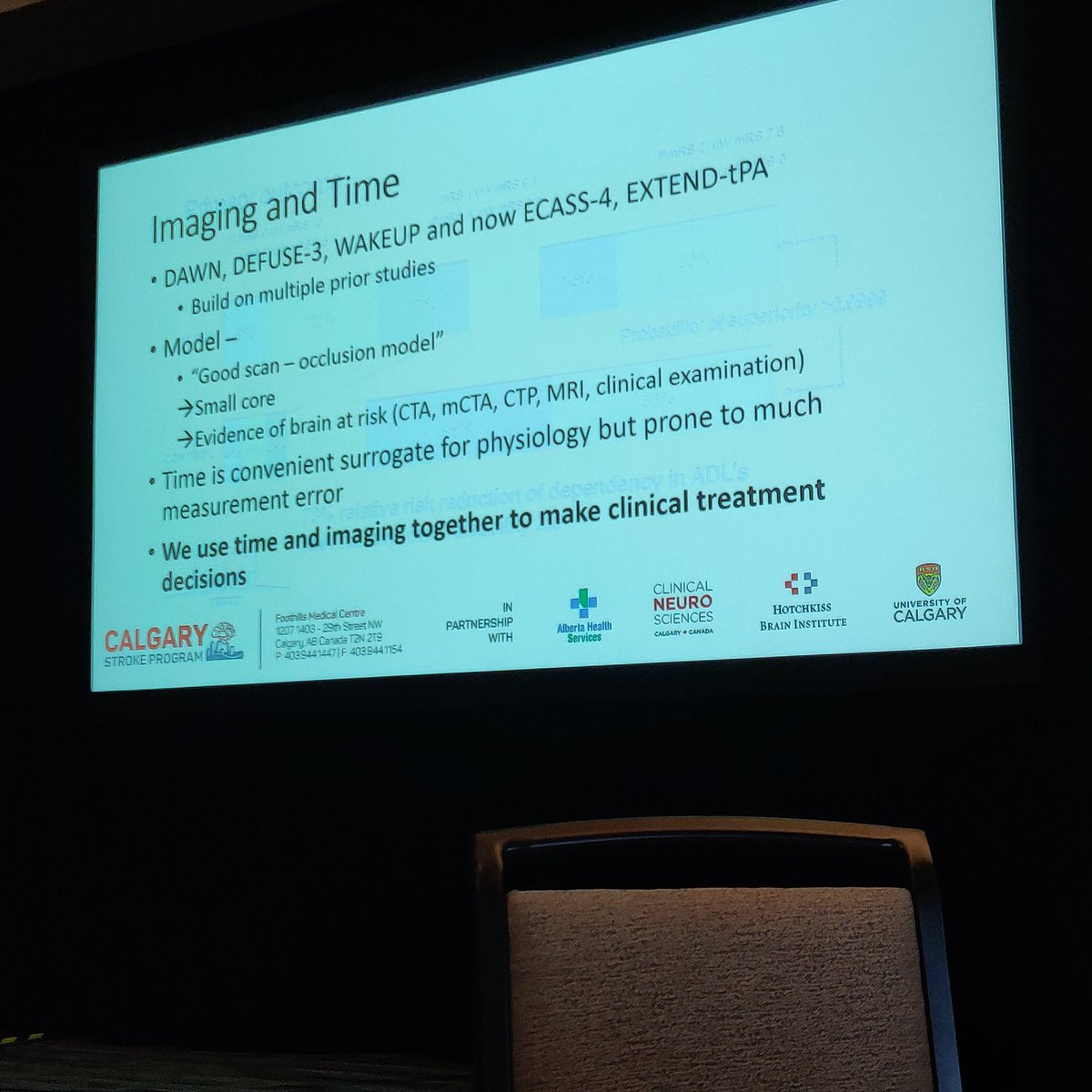 Marios Psychogios (@mpeyt1) on Twitter photo Use time and imaging together! <a href="/mihill68/">Michael D Hill</a> "time is irrelevant" talk during the 5T meeting in Calgary #5T19 #stroke #leavenoelvobehind Use time and imaging together! <a href="/mihill68/">Michael D Hill</a> "time is irrelevant" talk during the 5T meeting in Calgary #5T19 #stroke #leavenoelvobehind
