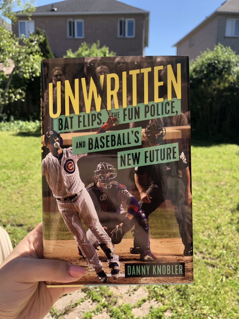 MLBBookClub's tweet image. Enjoying this beautiful weather by reading our #MLBBC BOTM #Unwritten by @DannyKnoble! Have you entered the giveaway for this one yet?!?! If not, scroll down a few tweets back! AND, don’t forget to send in pictures of YOU reading this book! @IPGbooknews