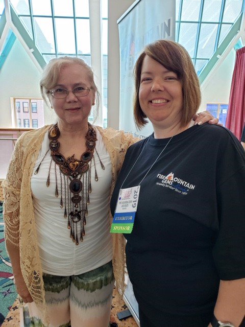 FireMtnGems's tweet photo. We're having a blast at the #beadandbuttonshow! Our prize wheel is a big hit! 
#insidefiremtn #wisconsincenter https://t.co/3JwDwJwFDs