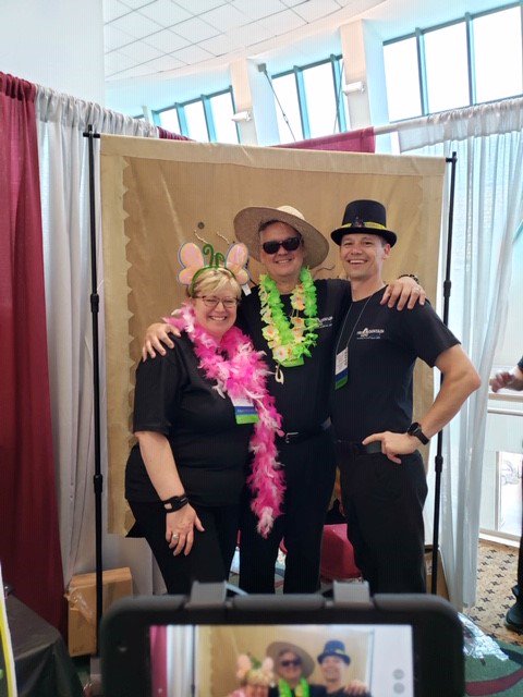 FireMtnGems's tweet photo. We're having a blast at the #beadandbuttonshow! Our prize wheel is a big hit! 
#insidefiremtn #wisconsincenter https://t.co/3JwDwJwFDs