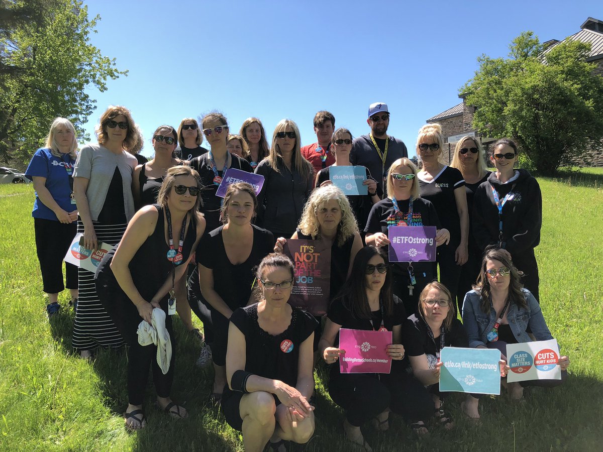 BirdASES's tweet photo. Walking in solidarity. We support publicly funded education. Ford is failing. #ETFOstrong #ETFO #TLETL #OntEd @LaurieScottPC https://t.co/l3byOEJmQo
