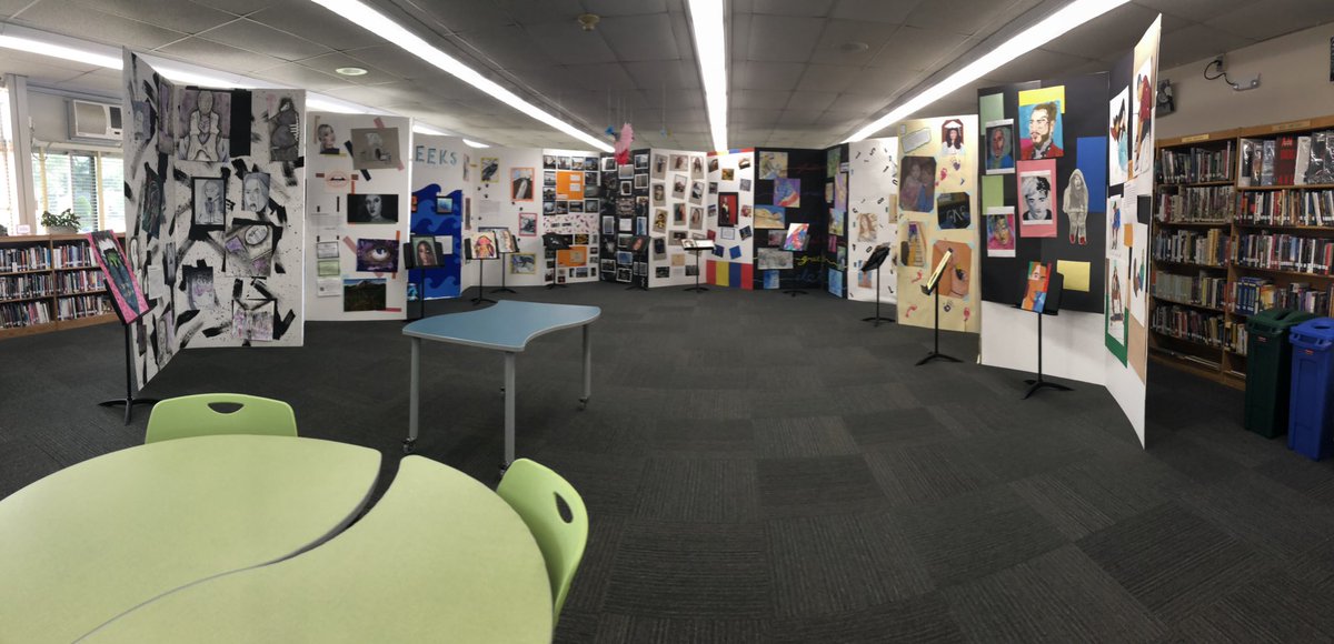 Final 👀 at the AP Art Show set up 🖍🖌🖍🖌