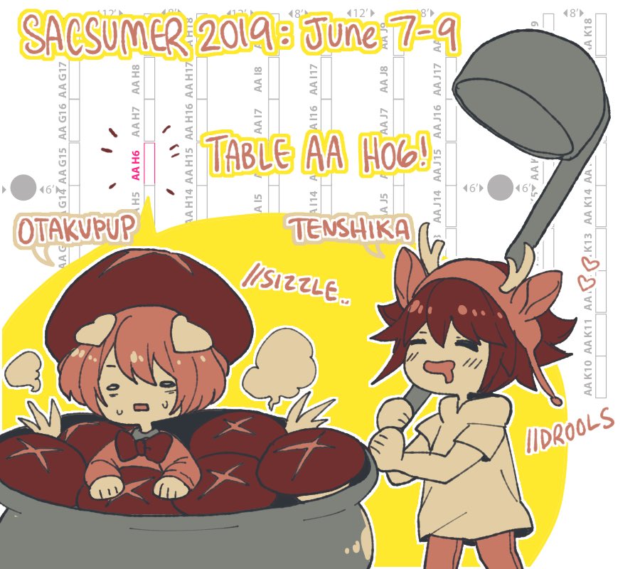 Gonna be at sacanime this weekend!!!!! COME BY AND TALK KIMETSU NO YAIBA WITH MEEE! LOL will be at table H06 with a stoopid deer LOL #sacanime 
