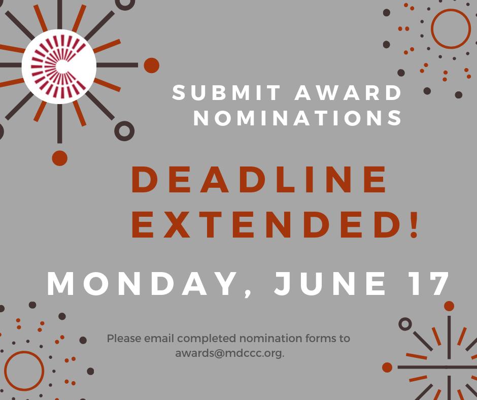 TransformMidA's tweet image. Happy Friday!
The deadline to submit nominations for CCMA awards has been extended to June 17th!
#CCMA #CampusCompact