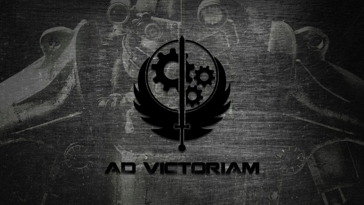 ToastStyle's tweet photo. Brothers and Sisters of the Brotherhood of Steel, we must remember to stand strong as the vermin of the wasteland continue to plague the land. We must gather our weapons and march side by side to wipe them out and reclaim the land which was once ours! AD VICTORIAM https://t.co/9JrbVg3EUO