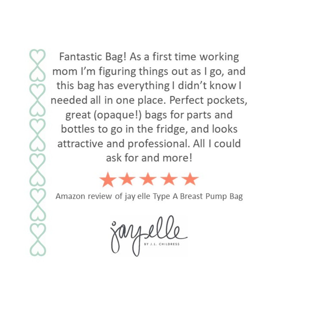 So happy to hear the Type A breast pump bag is everything a pumping mama could ask for! #pumpingmom #babyregistrymusthaves #breastpumpbag #breastpump #breastfeeding #withyoueveryounce #momlife #babyregistry